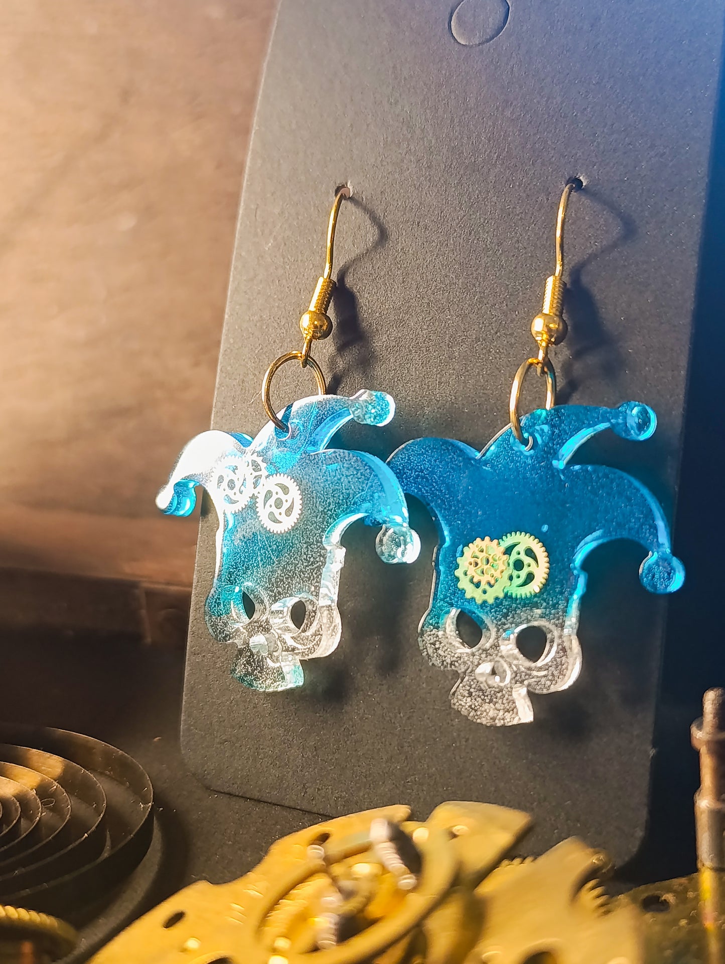 Neptunear - Boucles d'oreilles artisanales Steampunk / Pirate