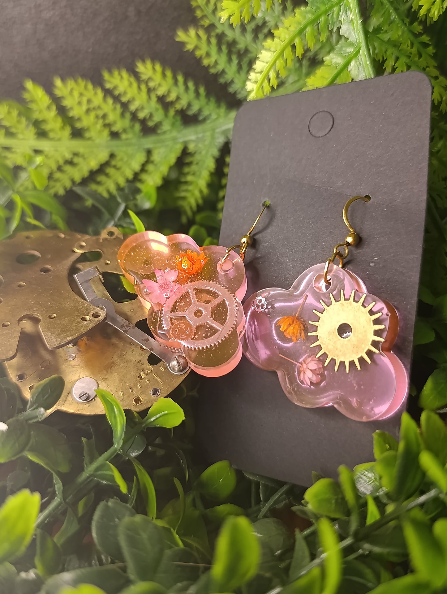 Bijoux steampunk rose