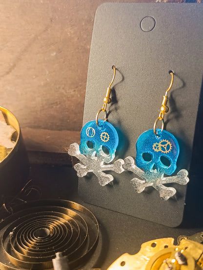 Neptunear - Boucles d'oreilles artisanales Steampunk / Pirate