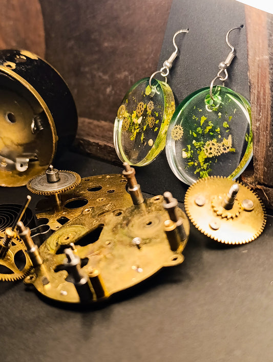 BOUCLE D'OREILLES MYSTEAMPUNK