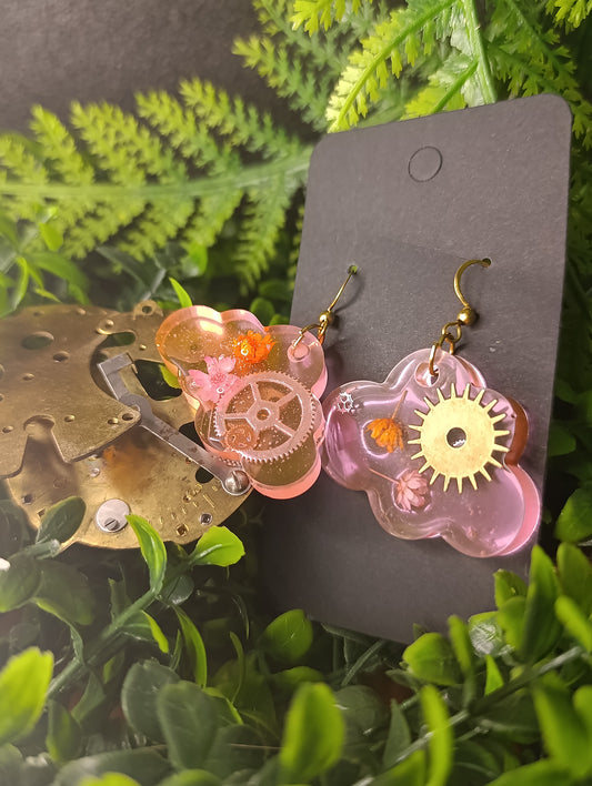 Bijoux steampunk rose