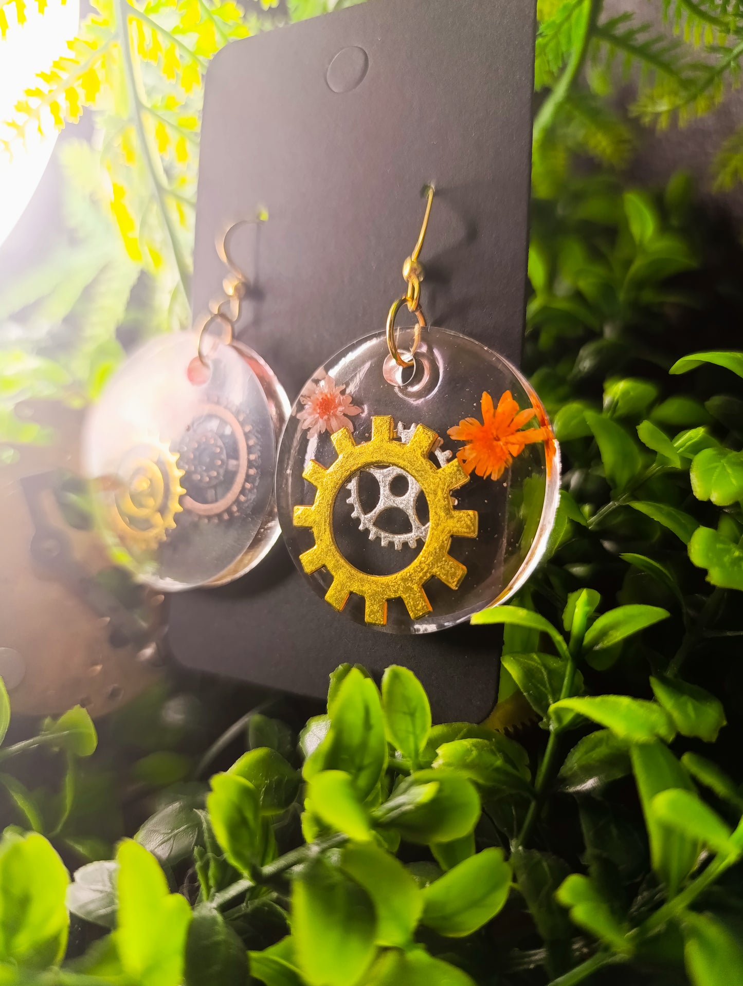 Mécaflor boucles d'oreilles